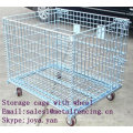 Storage cage with wheel